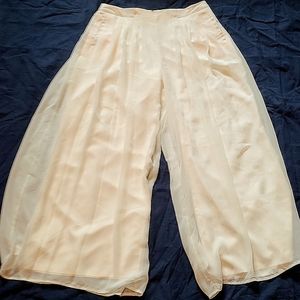 Jennifer Lopez- Linen Wide Leg Pants- 12